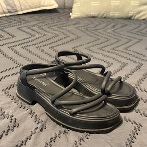 Altar'd State Black Strappy Sandals